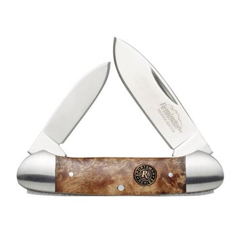 Remington Accessories Insignia Folder Burl Wood Canoe 19329