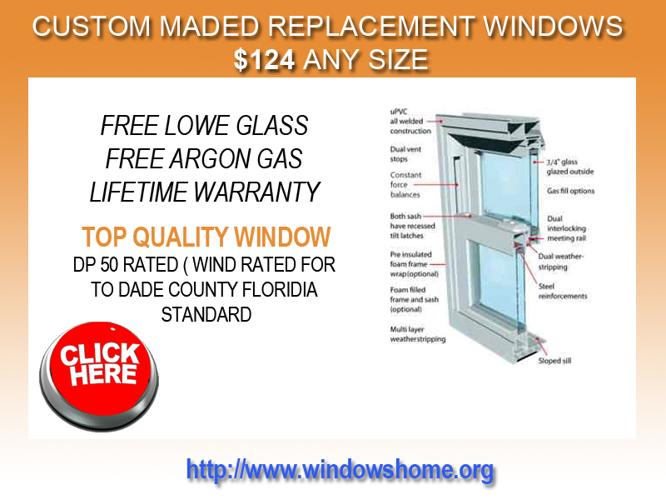 Replacement windows $124 any size white Double hung includes lowE/Argon