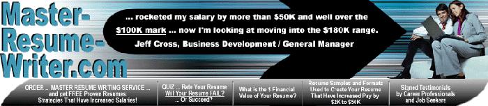 Resume Service for CEO/ President/ VP Executives -Doubled Salaries Over the $100K Mark