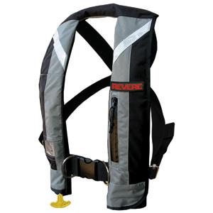 Revere ComfortMax Plus Automatic Inflatable PFD w/Harness - Black/G.