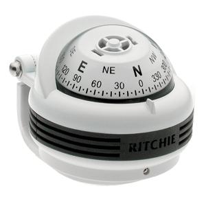 Ritchie TR-31W Trek Bracket Mount Compass (White) (TR-31W-CLM)