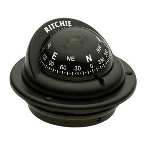 Ritchie TR-35 Trek Flush Mount Compass (Black) (TR-35)