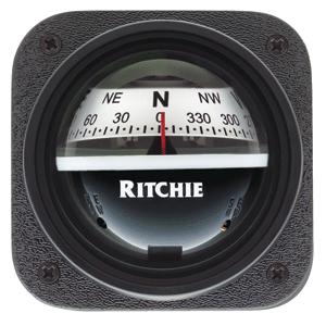Ritchie V-537W Explorer Compass - Bulkhead Mount - White Dial (V-537W)