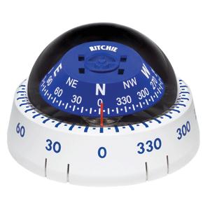 Ritchie XP-99W Kayaker Surface Mount Compass (White) (XP-99W)