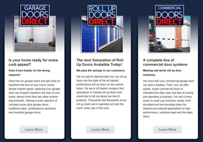 Roll Up Doors, Garage Doors and Commercial Doors From