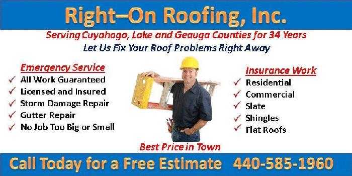 Roofing Contractor Mentor OH 440-585-1960