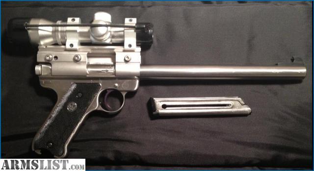 Ruger Mark II in 22LR with a 10