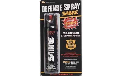 Sabre Spray 4.36oz Red Pepper CS Tear Gas & UV Dye M-120L