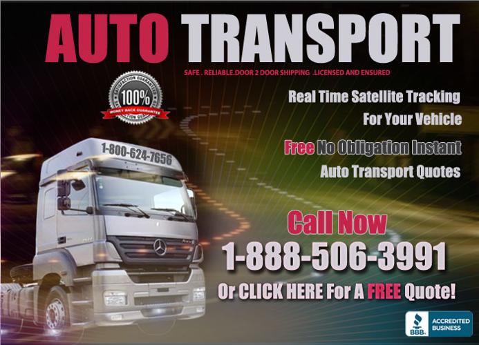 Safe & Reliable Vehicle Transport Services - FREE Quote - 1-888-506-3991