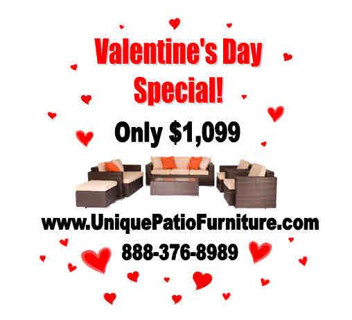 SALE for Valentine's Day! Wicker Patio Sets at Super Discount!