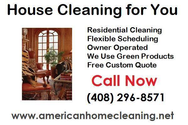 San Jose West House Cleaning, Call now for Free Estimate 408-296-8571, Quick maid service quotes
