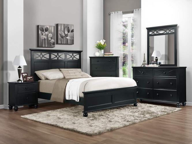 Sanibel Black 5Pc Youth Bedroom Set W/ Full Bed