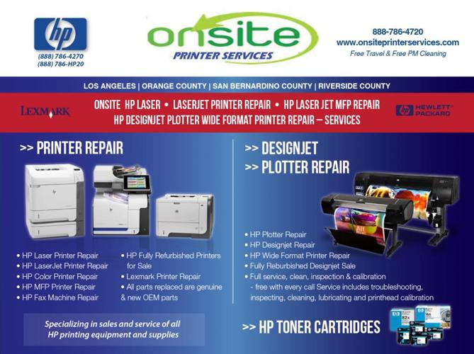 Santa Monica - Ca <<<< HP Designjet Plotter Wide Format Printer Repair / Services