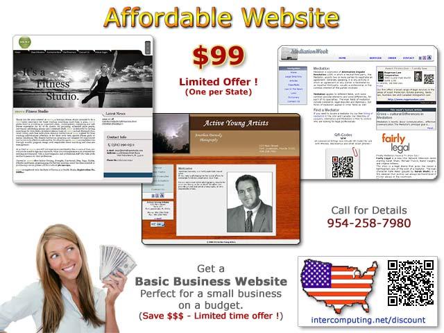 Save 60% on a commercial website