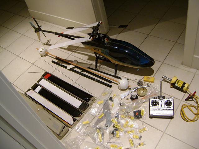 schluter superior rc helicopter with extra new parts