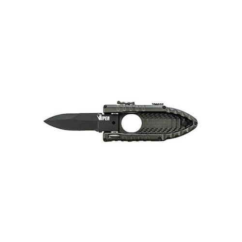 Schrade Viper Side Assisted Blk Handle SCHSA3B