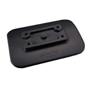 Scotty 341-BK Glue-On Mount Pad f/Inflatable Boats - Black (341-BK)