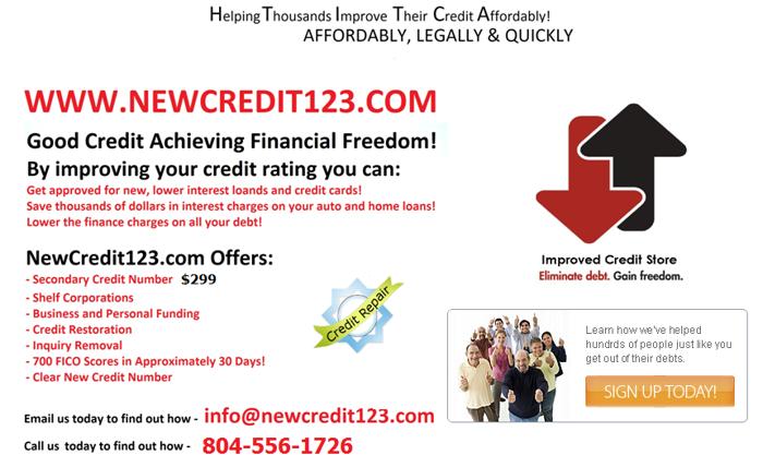 Secondary Credit Numbers - Fresh Credit Start