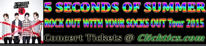 Seconds Of Summer Concert Tickets for Tour in Mountain View CA July 22 2015