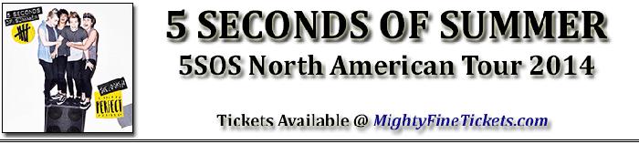 Seconds Of Summer Tour Concert in Dallas Tickets 2014 House Of Blues