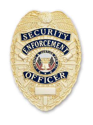 Security Enforcement Officer Badge (Tear Drop)