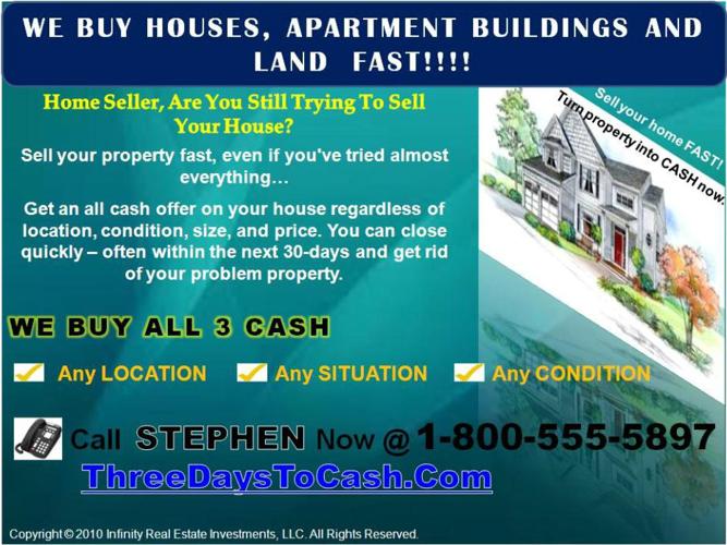 ________ »»» Sell House FAST, We Buy It CASH!!! «««$$$ _________