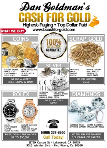 Sell Jewelry in Huntington Beach California-Dan Goldman's Cash for Gold