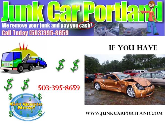 Sell Junk Car Get Cash Cash Cash $$$ 503-395-8659