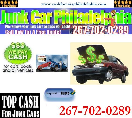 Sell junk Cars for On The Spot Cash $$$ - 267-702-0289