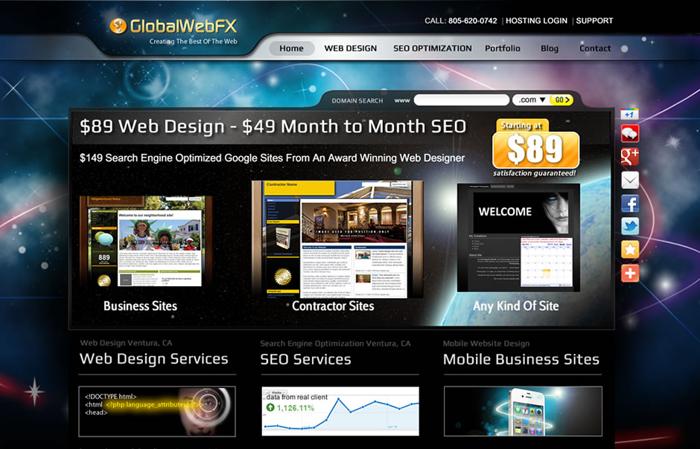 SEO Services and Web Design at $89