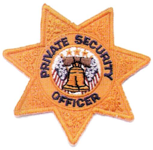 Seven Point Star Patch - Private Security Officer