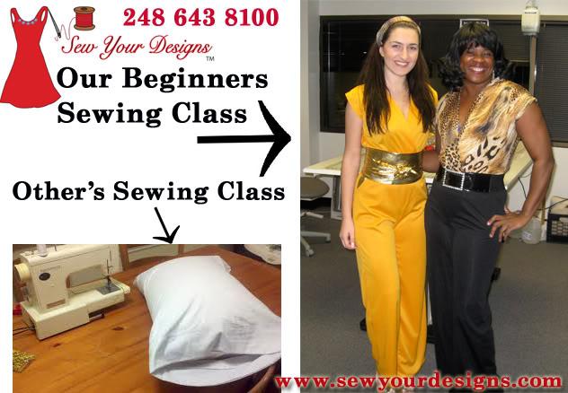 ? Sewing Class now starting - Join the best Sewing School and learn to sew | 248 643 8100 - call Now