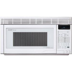 Sharp R-1871 1.1-Cubic-Foot 850-Watt Over-the-Range Convection Microwave, White Compare Prices
