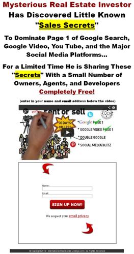 --- Shocking Free Video Exposes --- How to Sell Real Estate in 2013