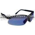 Sidewinders™ Safety Glasses - Black Frames/Blue Mirror Lens