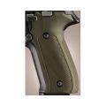 Sig P226 Grips Checkered Aluminum Matte Green Anodized