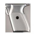 Sig P230/P232 Grips Checkered Aluminum Brushed Gloss Clear Anodized