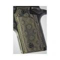 Sig P238 Grips Checkered G-10 G-Mascus Green