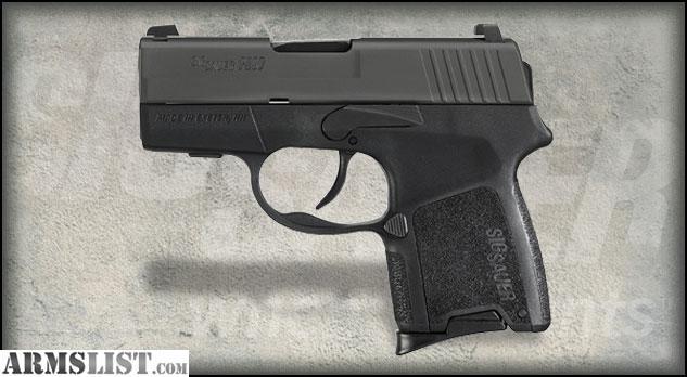 Sig P290,9mm, DA, subcompact, semi-auto pistol. Like new. Only 36 test rds fired throught it.