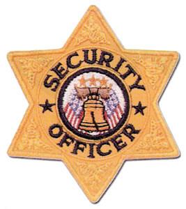 Six Point Star Patch - Security Officer