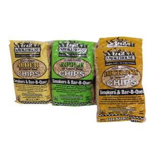 Smokehouse Product 2 Hickory/1 Apple/1 Alder Bags of Chips 9794-000-0000
