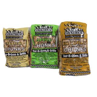 Smokehouse Product 2 Hickory/1 Apple/1 Alder Bags of Chunk 9794-010-0000