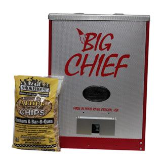 Smokehouse Products 9894-000-0RED Big Chief Front Load 50lb Cap 450.
