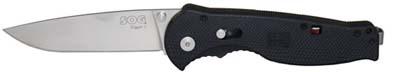 SOG Knives FSA8-CP Flash II -Straight Edge Satin -Clam Pack
