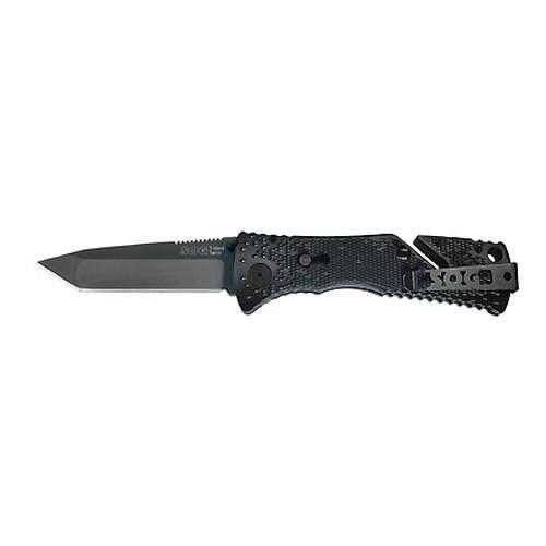SOG Knives TF7-CP Trident - Straight Tanto Black TiNi- CP