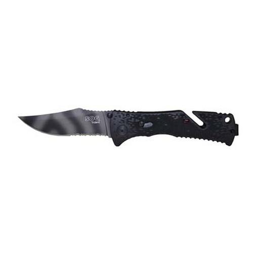 SOG Knives Trident-Partially Serrated-TigerStripe-CP TF3-CP