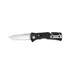 SOG Trident Folding Knife Assisted Plain Tanto Point 3.75