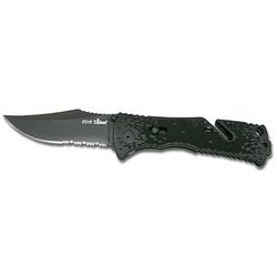 SOG Trident Folding Knife Assisted TiNi Combo Clip Point 3.75