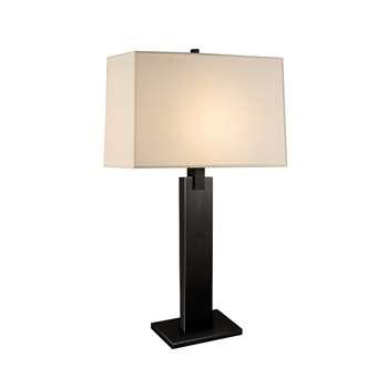 Sonneman 1-Light Monolith Table Lamp in Black Brass - 3305-51