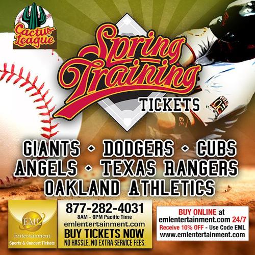 [SPRING TRAINING] Tickets - Best Prices for the Best Seats